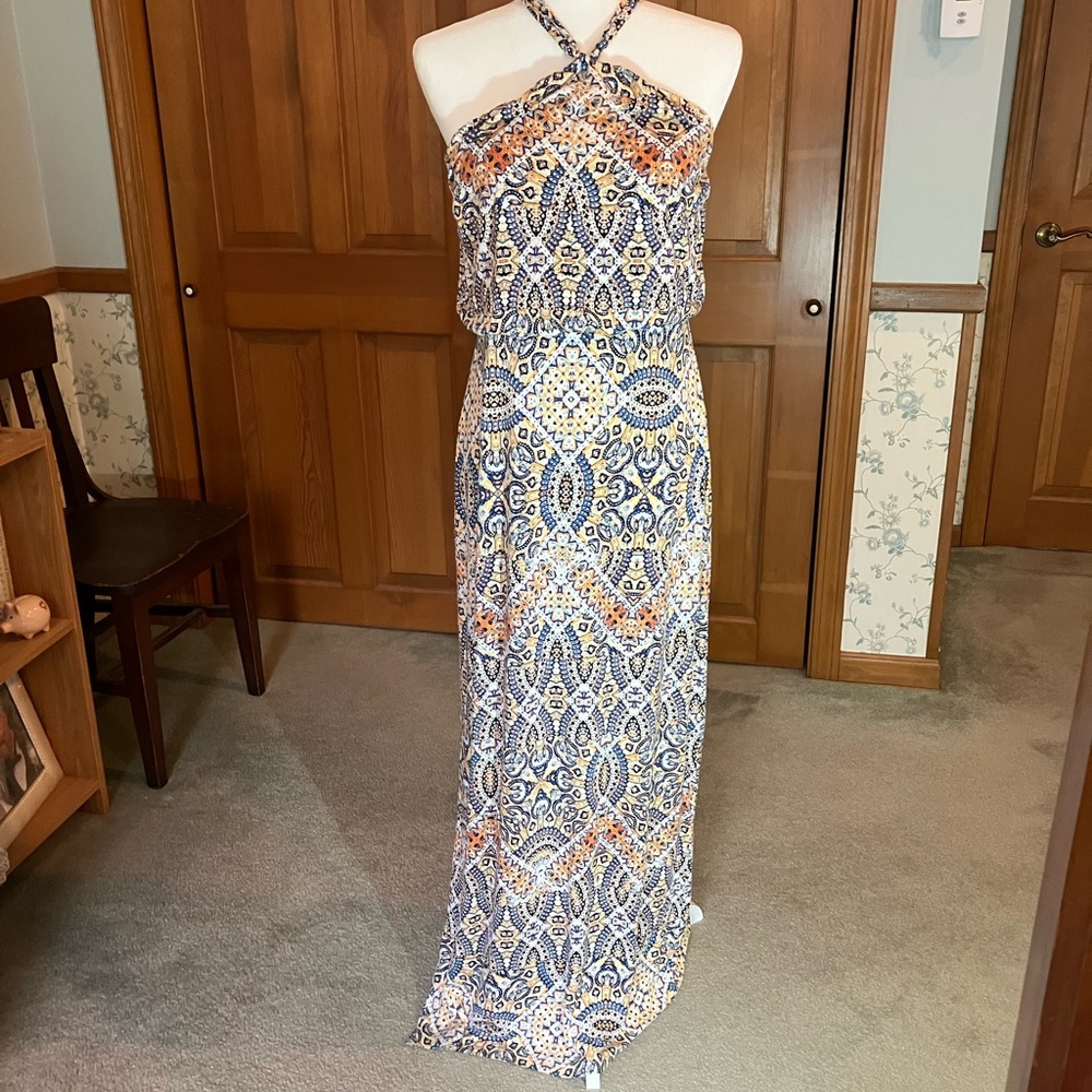 Cynthia Rowley halter top long dress large